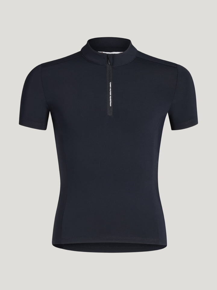 Top Tommy Hilfiger Palma Training 1/4 Zip Young Rider Desert Sky [:10]
