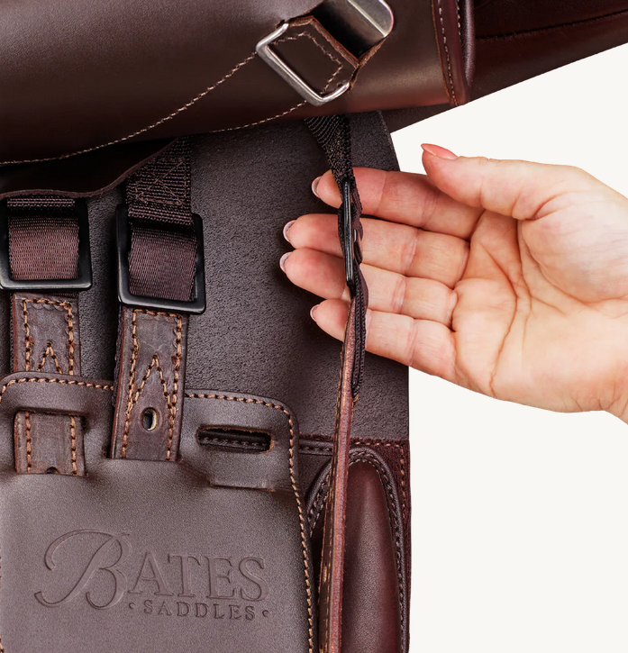 Bates Apex Jumping Saddle Cair Classic Brown [:42cm 16.5"]
