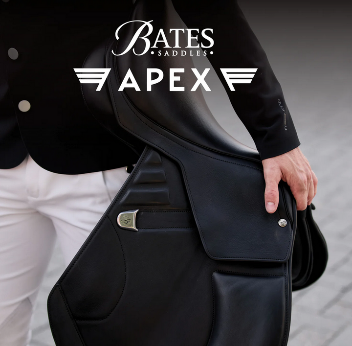 Bates Apex Jumping Saddle Cair Classic Brown [:42cm 16.5"]