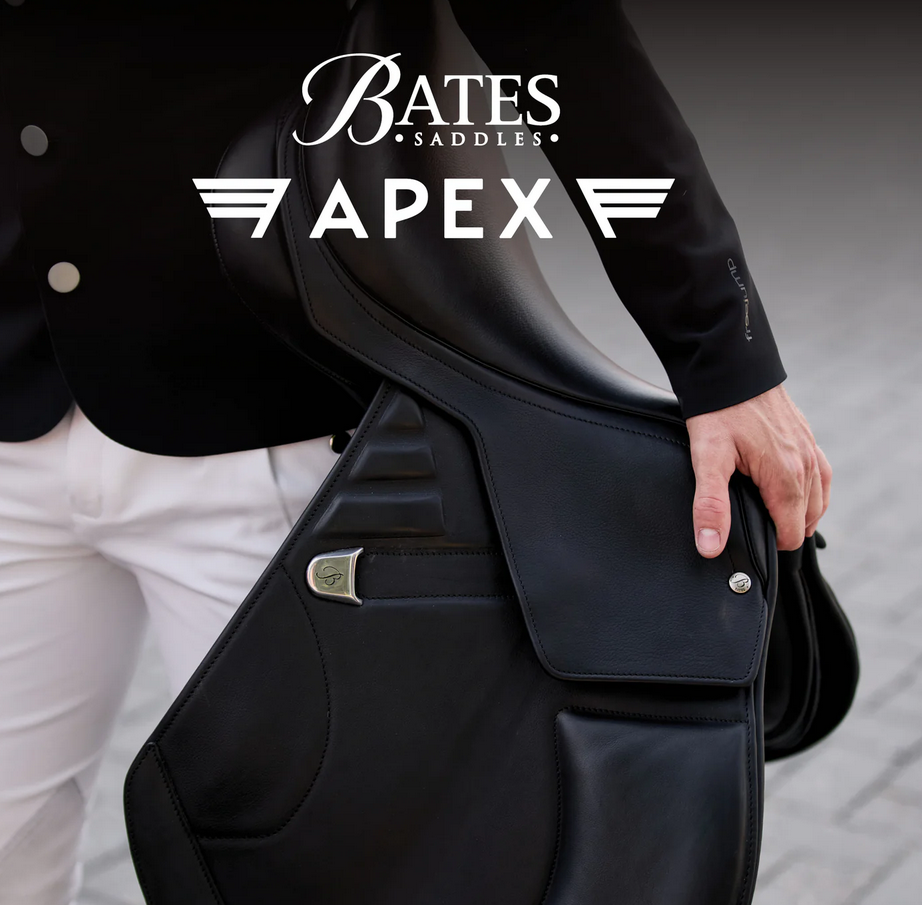Bates Apex Jumping Saddle Cair Classic Brown [:42cm 16.5"]