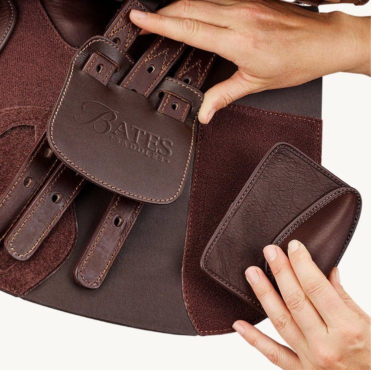 Bates Apex Jumping Saddle Cair Classic Brown [:42cm 16.5"]