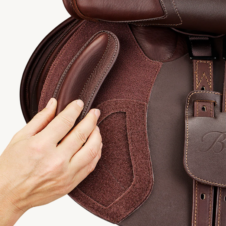 Bates Apex Jumping Saddle Cair Classic Brown [:42cm 16.5"]