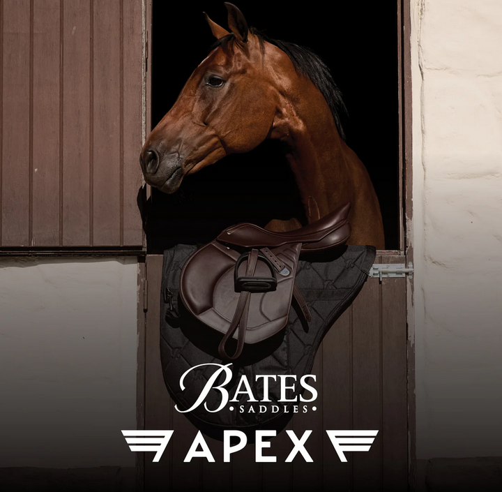Bates Apex Jumping Saddle Cair Classic Brown [:42cm 16.5"]