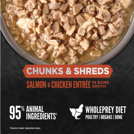 Orijen Cat Can Chunks & Shreds Salmon & Chicken Entree 155gm