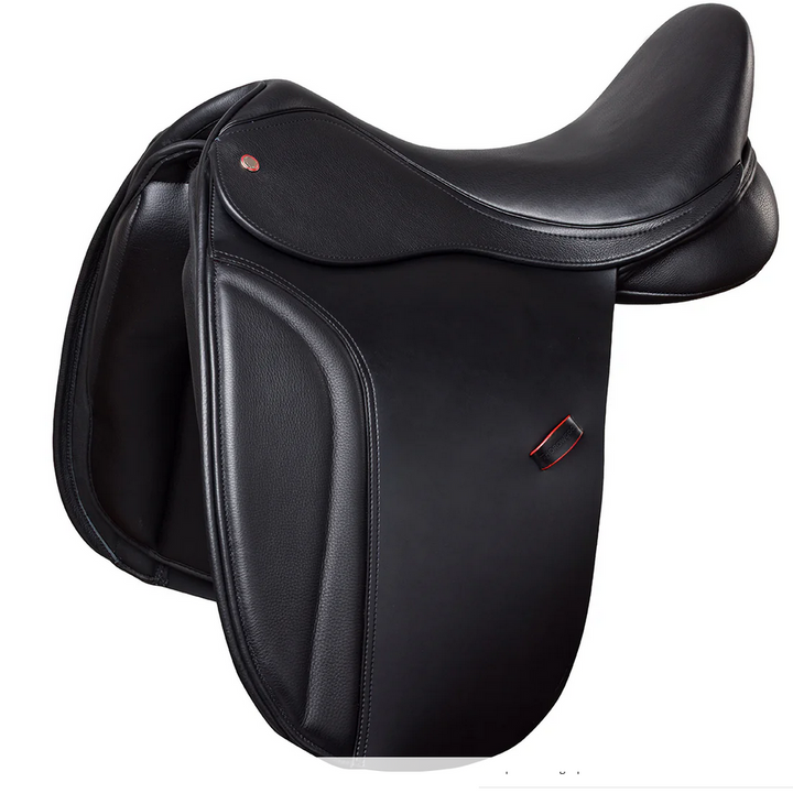 Thorowgood T9 Dressage Saddle Standard Wither Black [:17"]