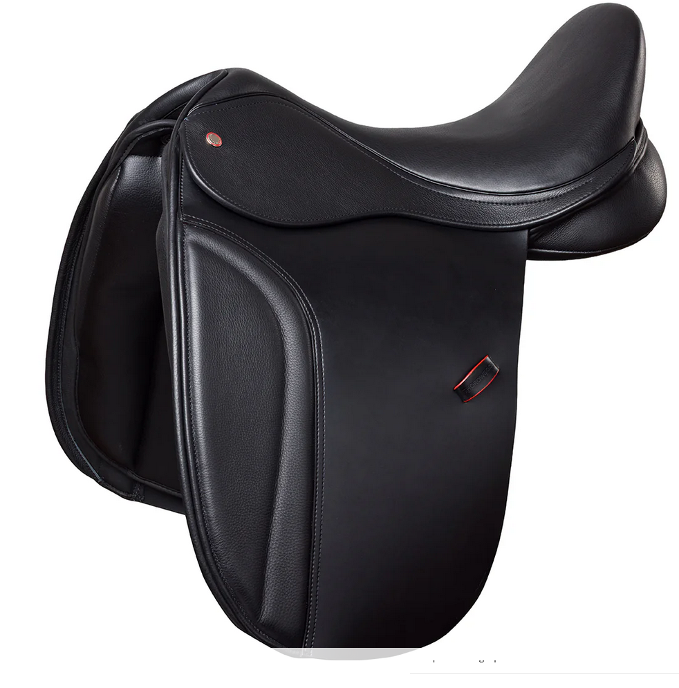 Thorowgood T9 Dressage Saddle Standard Wither Black [:17"]