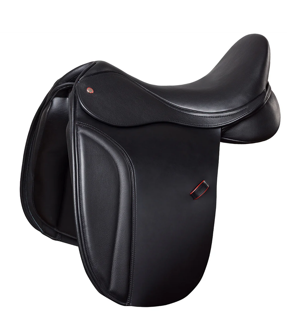 Thorowgood T9 Dressage Saddle High Wither Black [:17"]