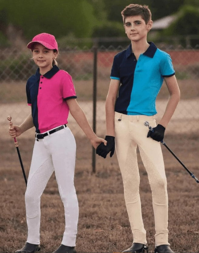 Jodhpurs Peter Williams Gel Seat Pull On Childs White [:10]
