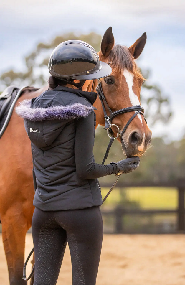 Tights Bare Equestrian Flexform Sculpting Riding Black [:xs]