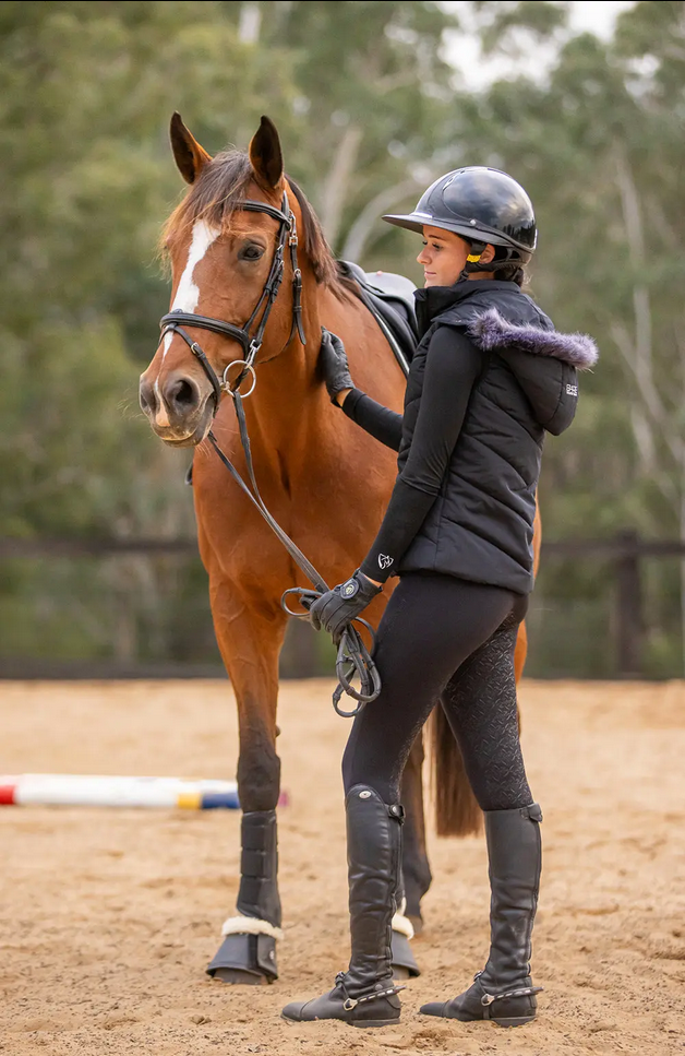 Tights Bare Equestrian Flexform Sculpting Riding Black [:xs]