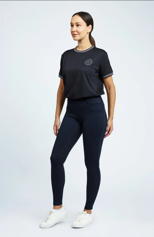 Tights Bare Equestrian Flexform Sculpting Riding Midnight Navy [:xs]