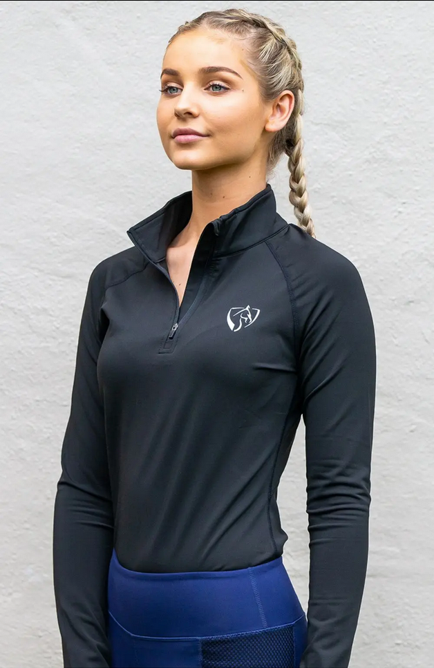Shirt Riding Bare Equestrian Technical Lightweight Black [:small]