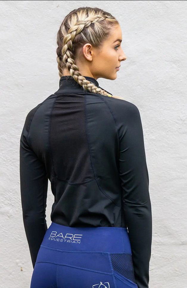Shirt Riding Bare Equestrian Technical Lightweight Black [:small]