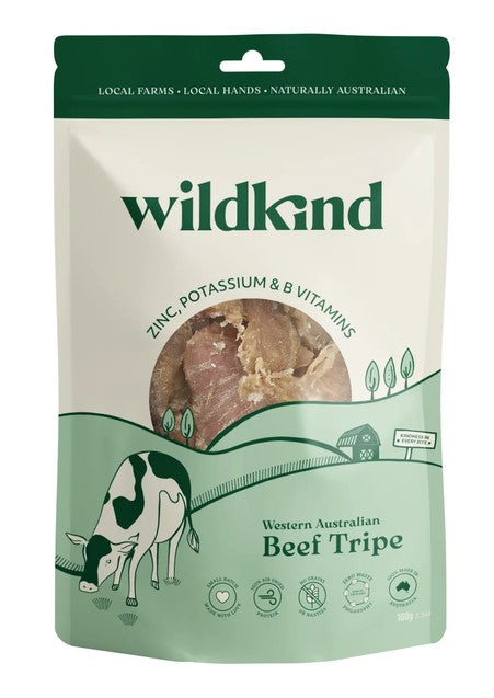 Wildkind Dog Treat Great Southern Beef Tripe 100gm