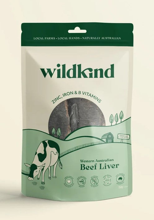 Wildkind Dog Treat Great Southern Beef Liver 150gm