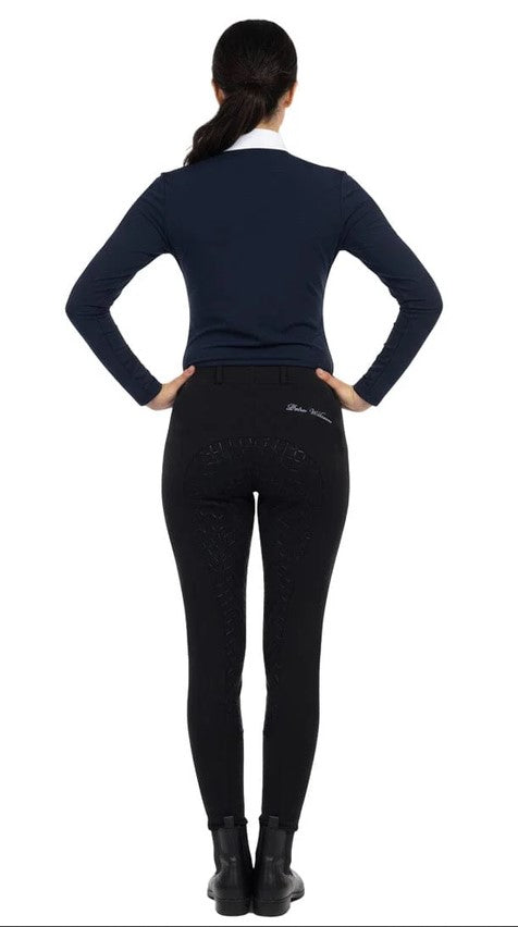 Jodhpurs Peter Williams Gel Seat Pull On Phone Pocket Ladies Black [:08]