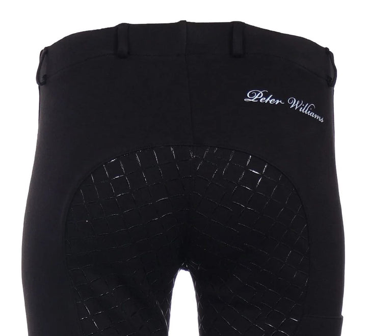 Jodhpurs Peter Williams Gel Seat Pull On Phone Pocket Ladies Black [:08]