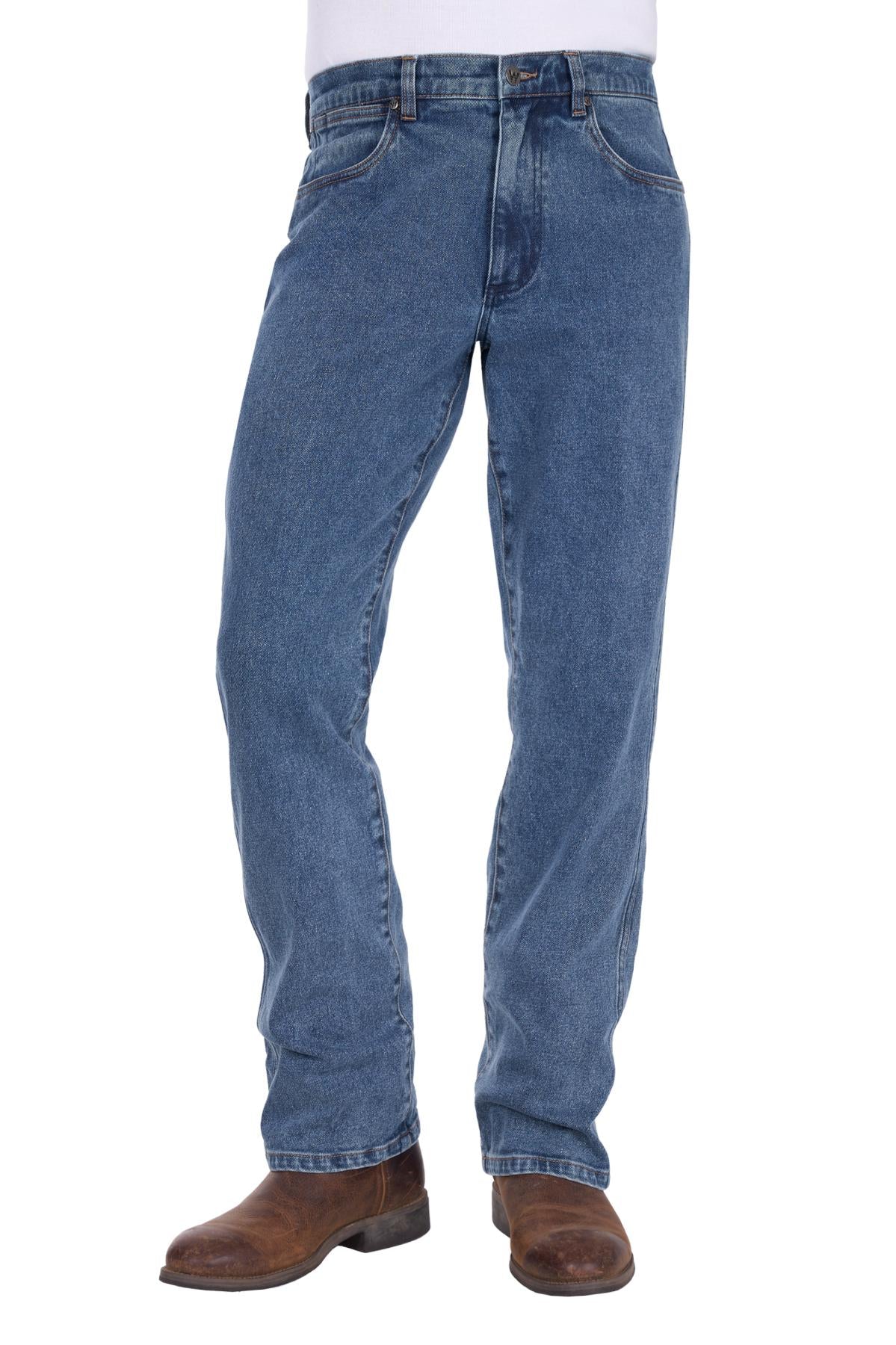 Jeans Wrangler Regular Boot Cut Original Stone Mens [:30w 34l]