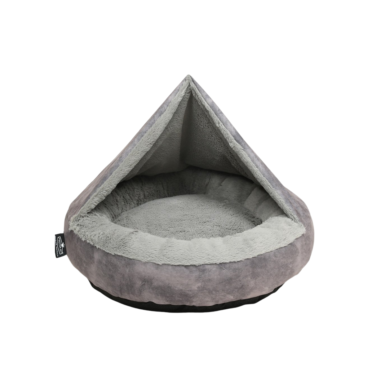Cat Bed Hooded Burrow 66cm X 66cm X 20cm Grey