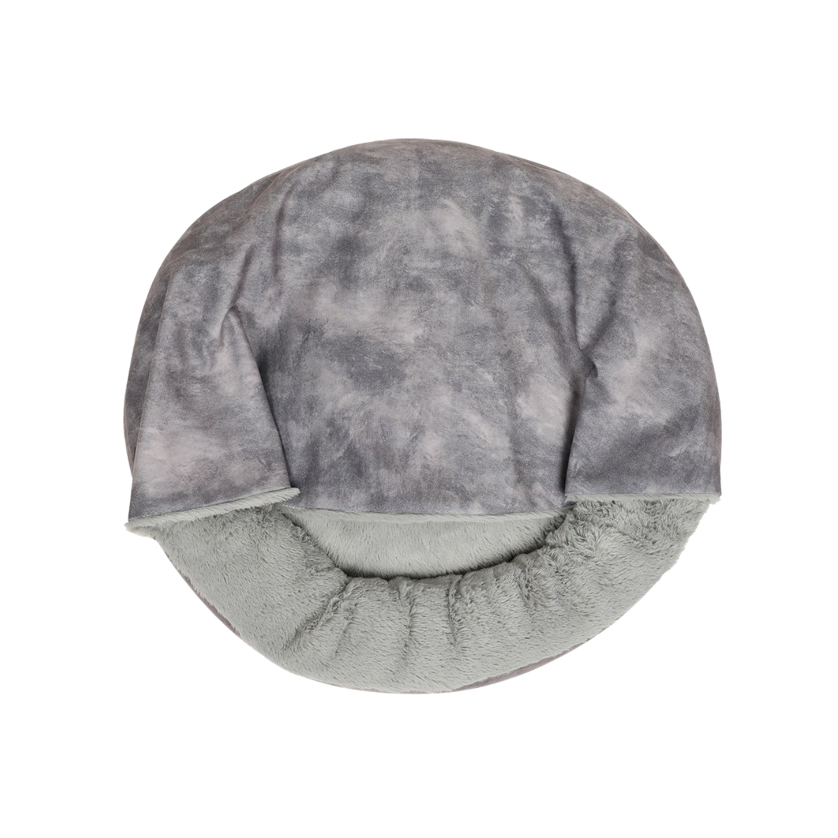 Cat Bed Hooded Burrow 66cm X 66cm X 20cm Grey