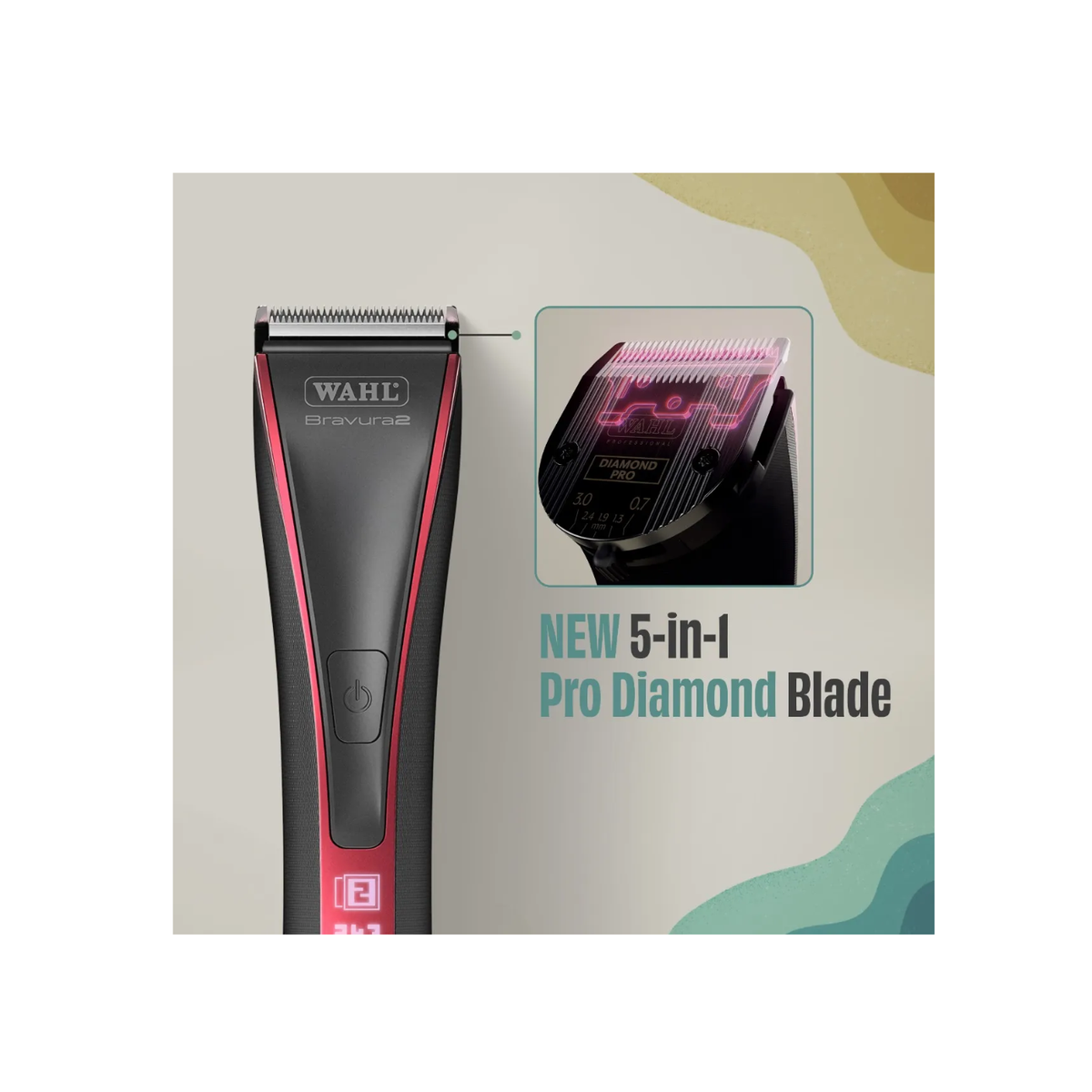 Clipper Set Wahl Bravura 2 Lithium Pink & Black