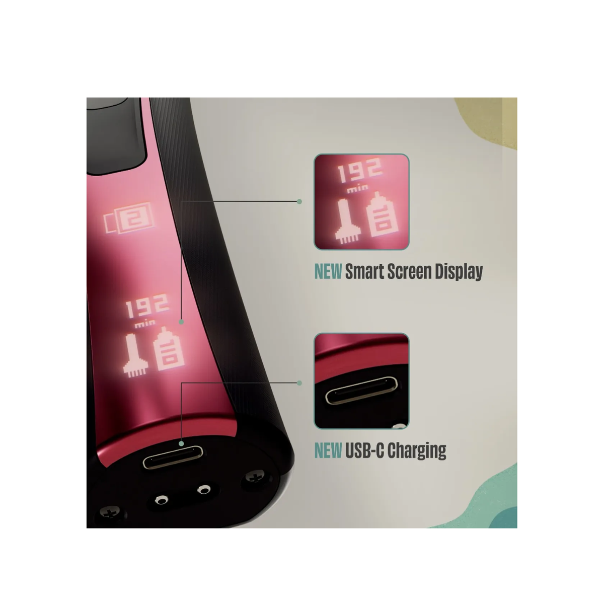Clipper Set Wahl Bravura 2 Lithium Pink & Black