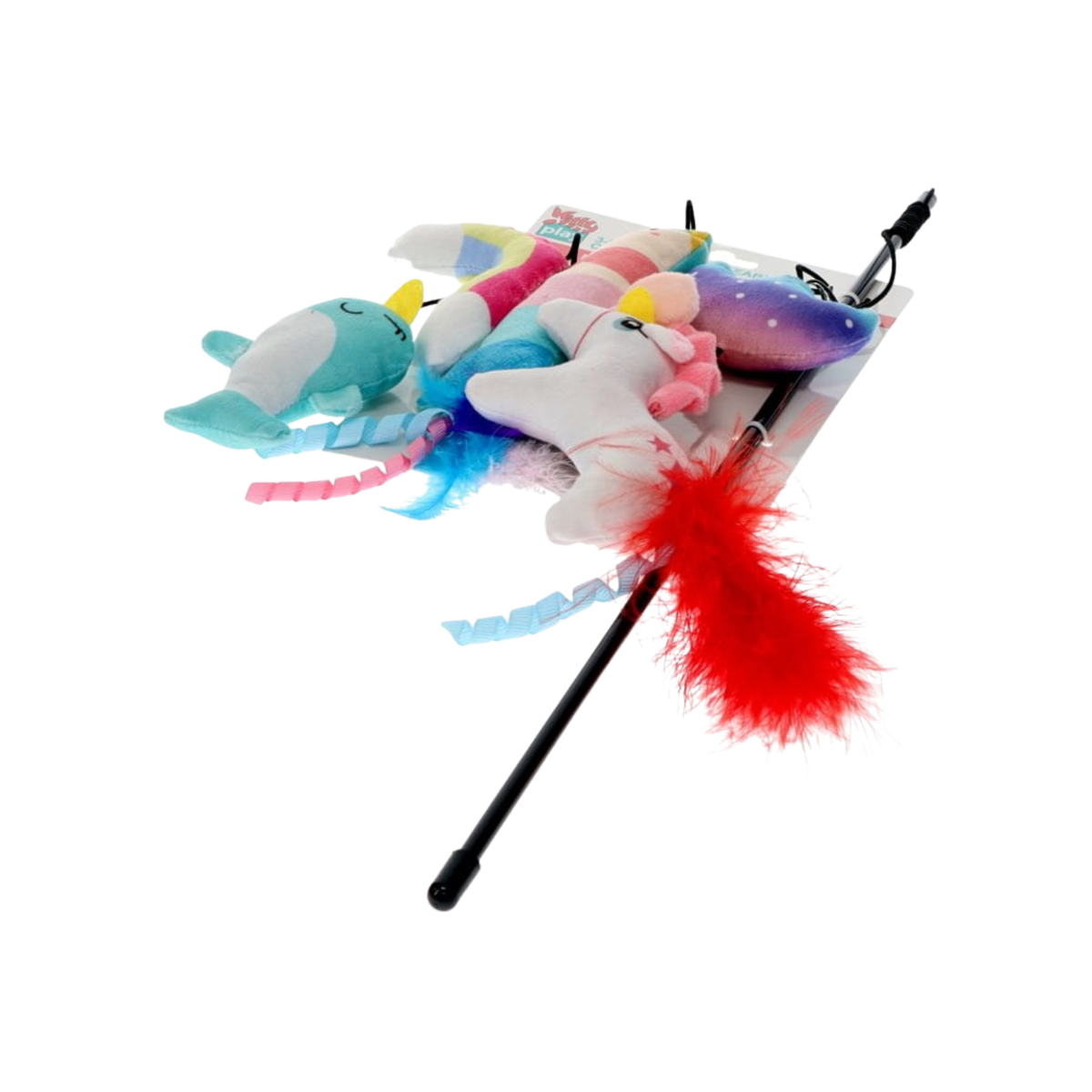 Cat Toy Wand Interchangeable 3 In 1 Teaser Magical Wonders