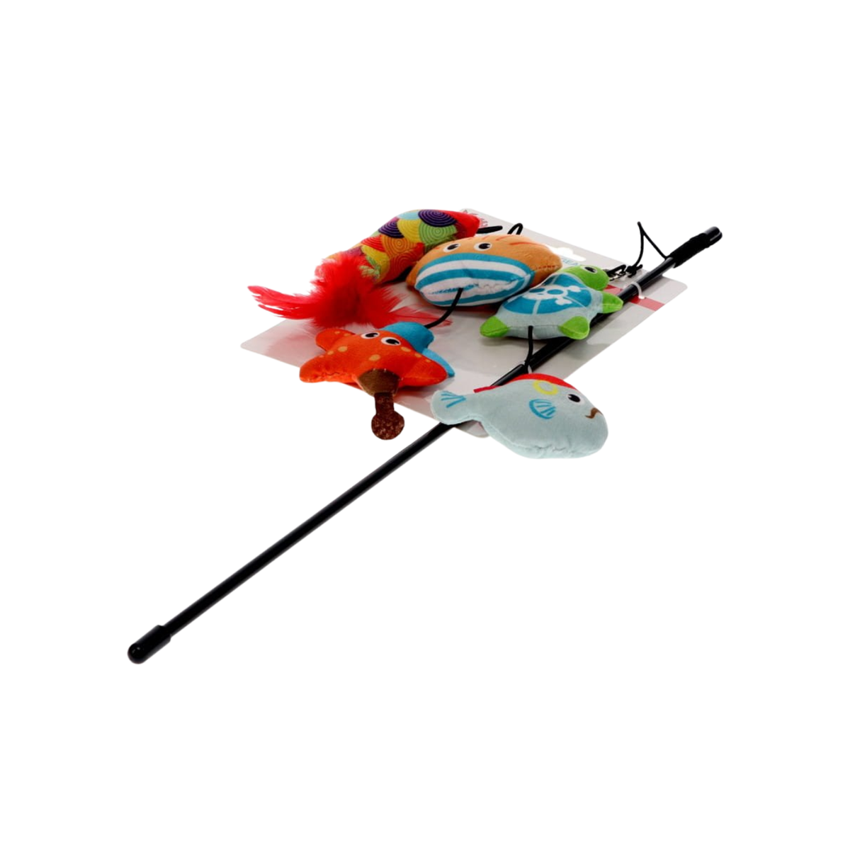 Cat Toy Wand Interchangeable 3 In 1 Teaser Pirate Crew