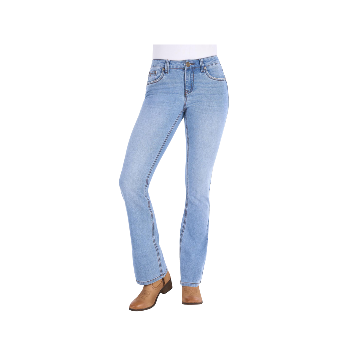 Jeans Pure Western Juniper Bootcut 32 Leg Light Sky [:6]