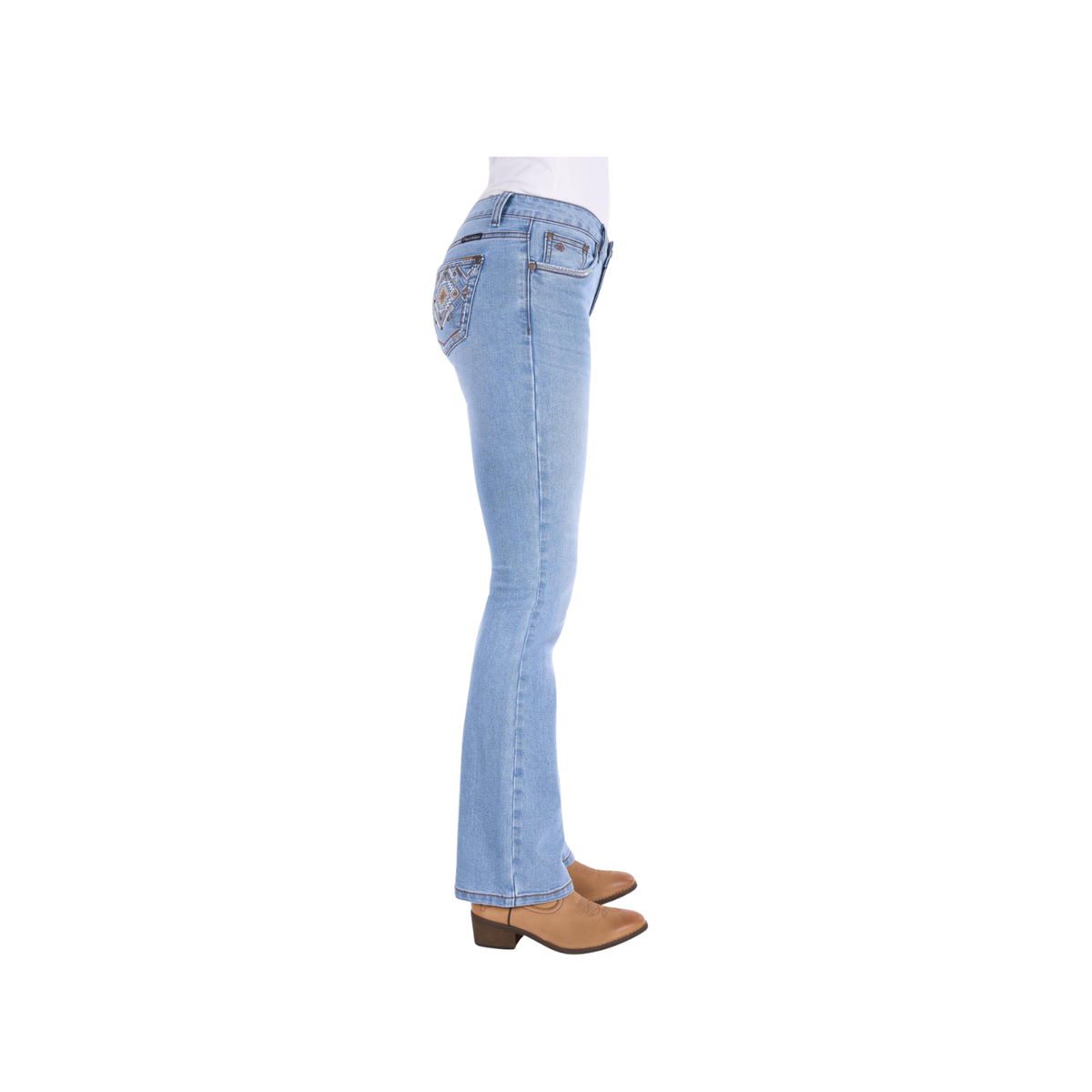 Jeans Pure Western Juniper Bootcut 32 Leg Light Sky [:6]