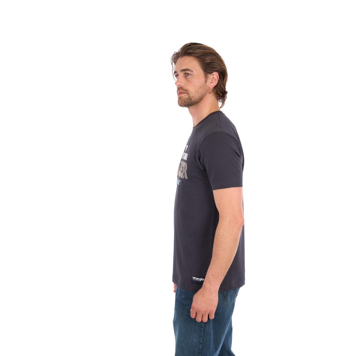 Tee Shirt Wrangler Tim Short Sleeve S26 Mens Charcoal [:medium]