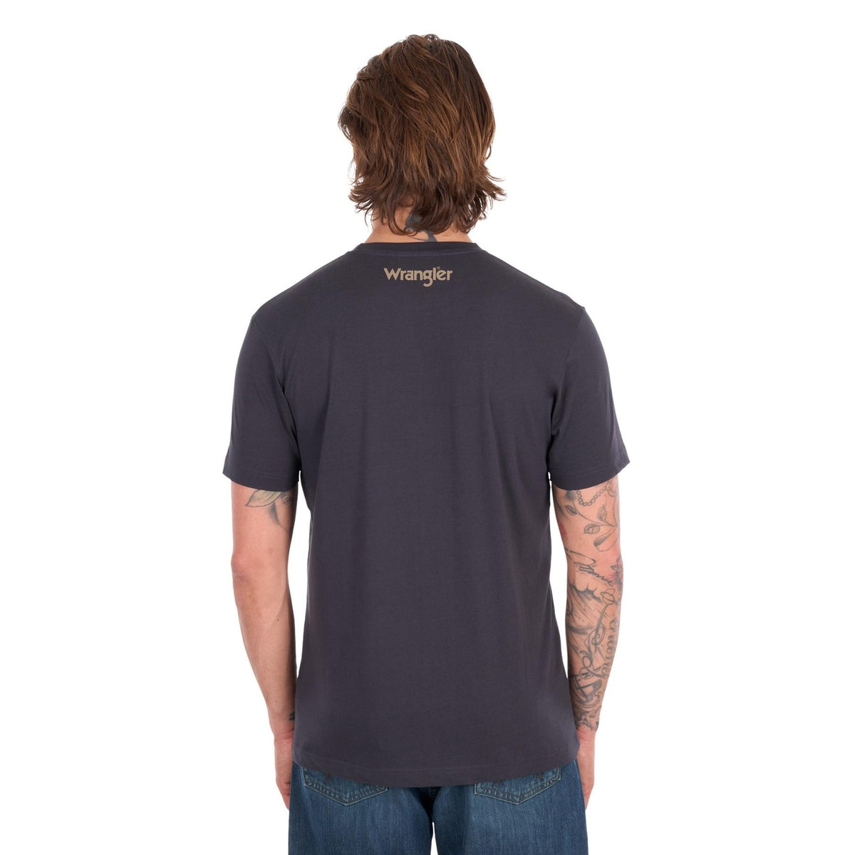 Tee Shirt Wrangler Tim Short Sleeve S26 Mens Charcoal [:medium]