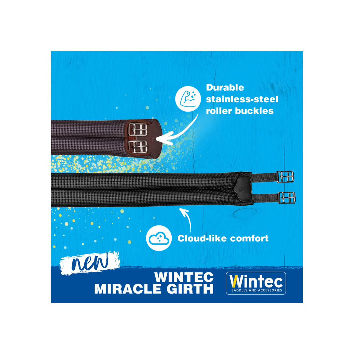 Girth Wintec Miracle Long Black [:90cm]