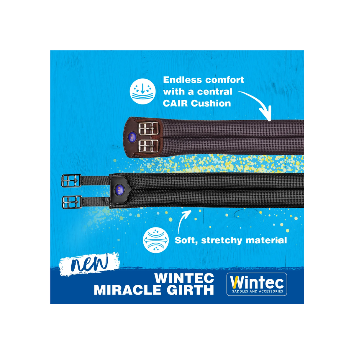 Girth Wintec Miracle Long Black [:90cm]
