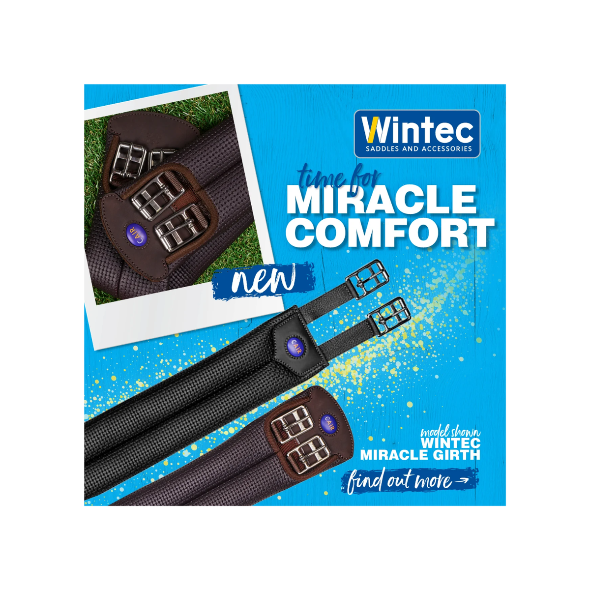 Girth Wintec Miracle Long Brown [:90cm]