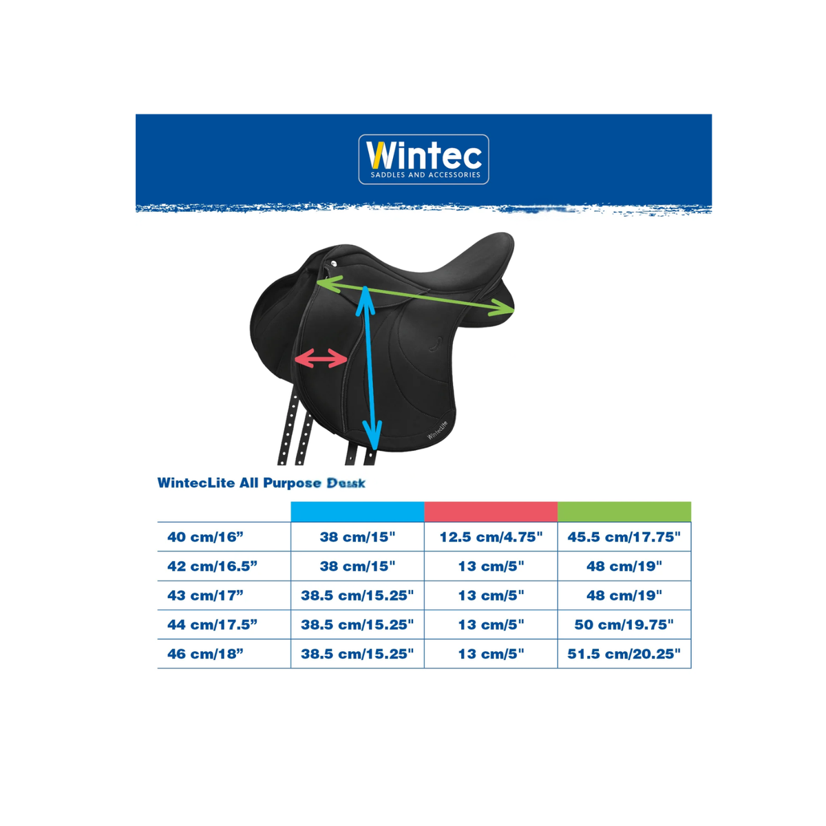 Wintec Lite Deluxe All Purpose Saddle [:40cm]