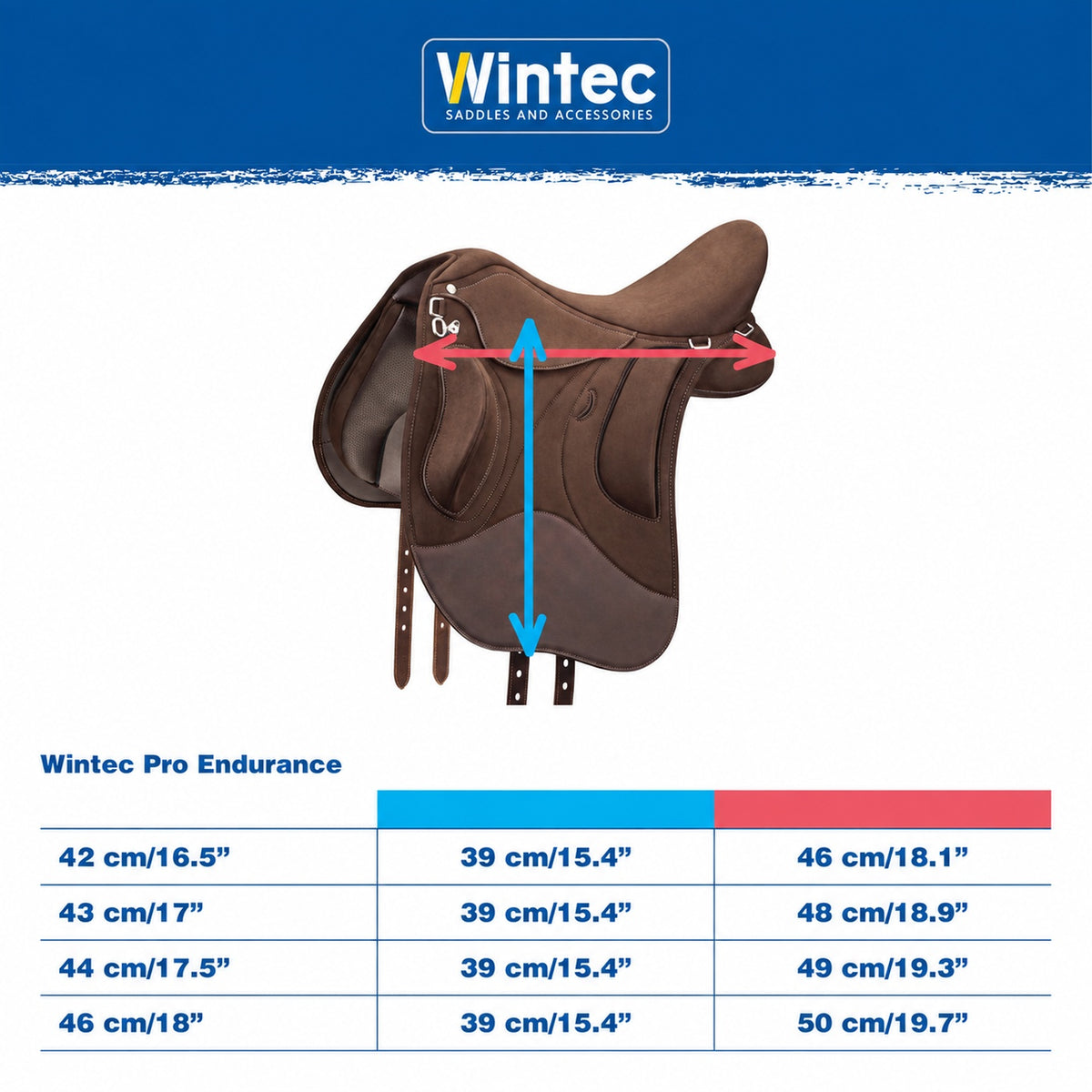 Wintec Pro Endurance Saddle Hart Brown [:42cm]