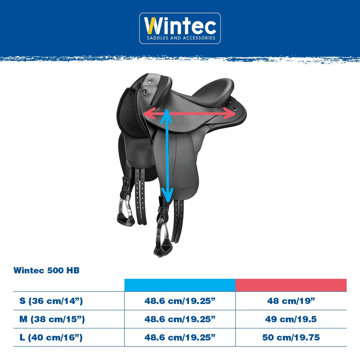 Wintec 500 Half Breed Saddle Black [:small]