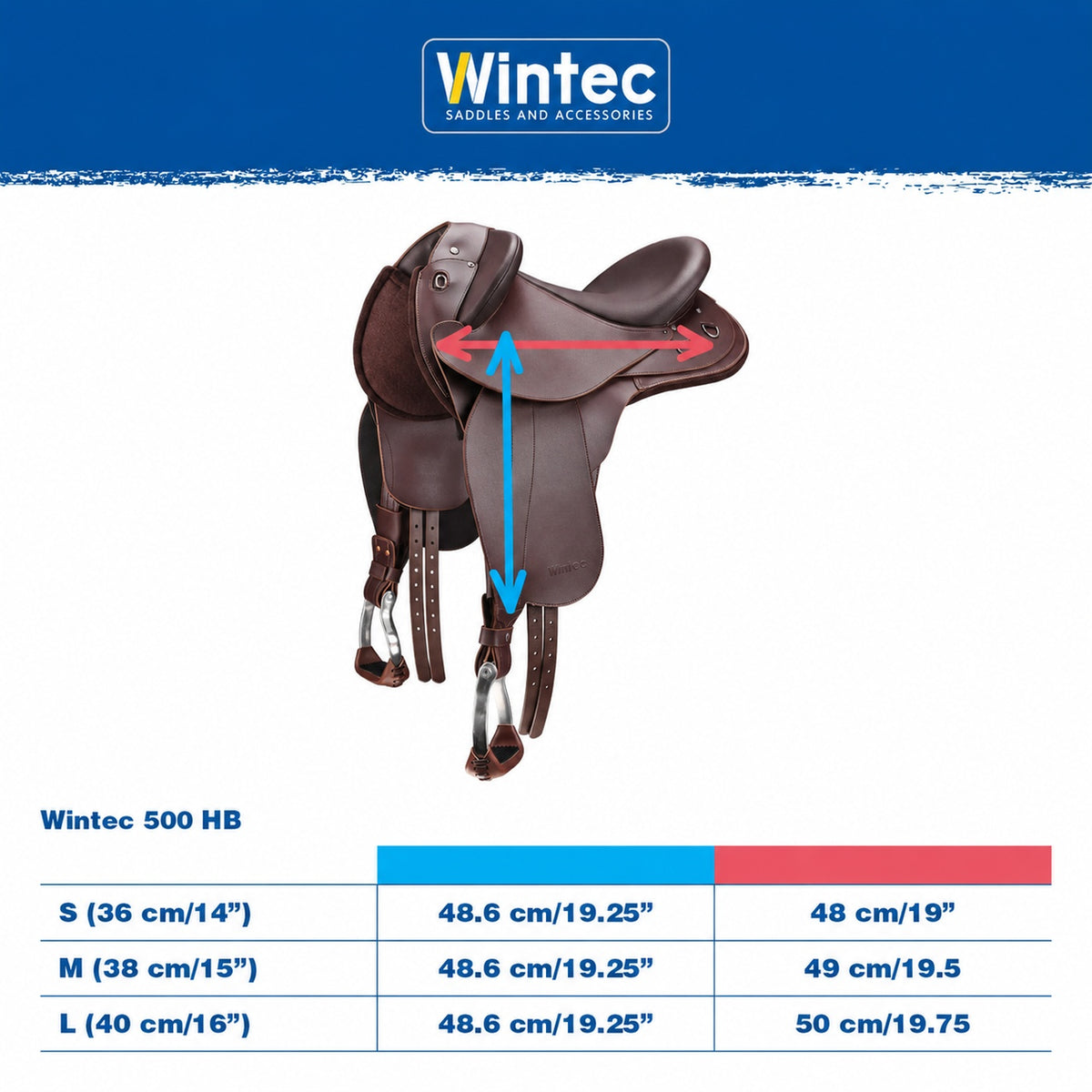 Wintec 500 Half Breed Saddle Brown [:small]