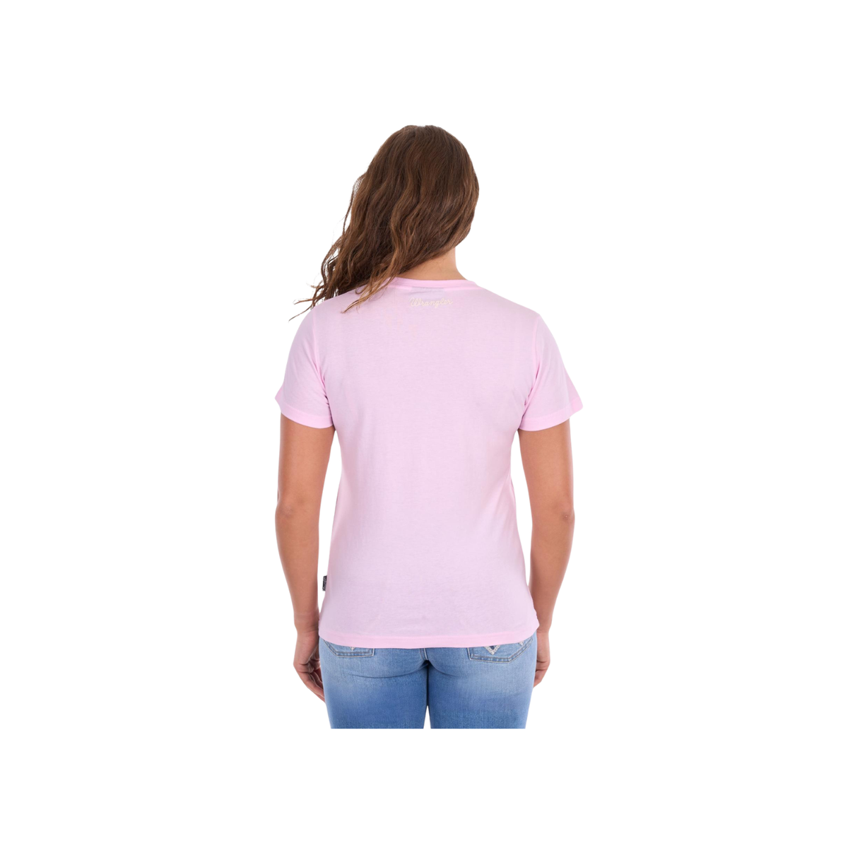 Tee Shirt Wrangler Lucy Short Sleeve S26 Ladies Pastel Pink [:8]