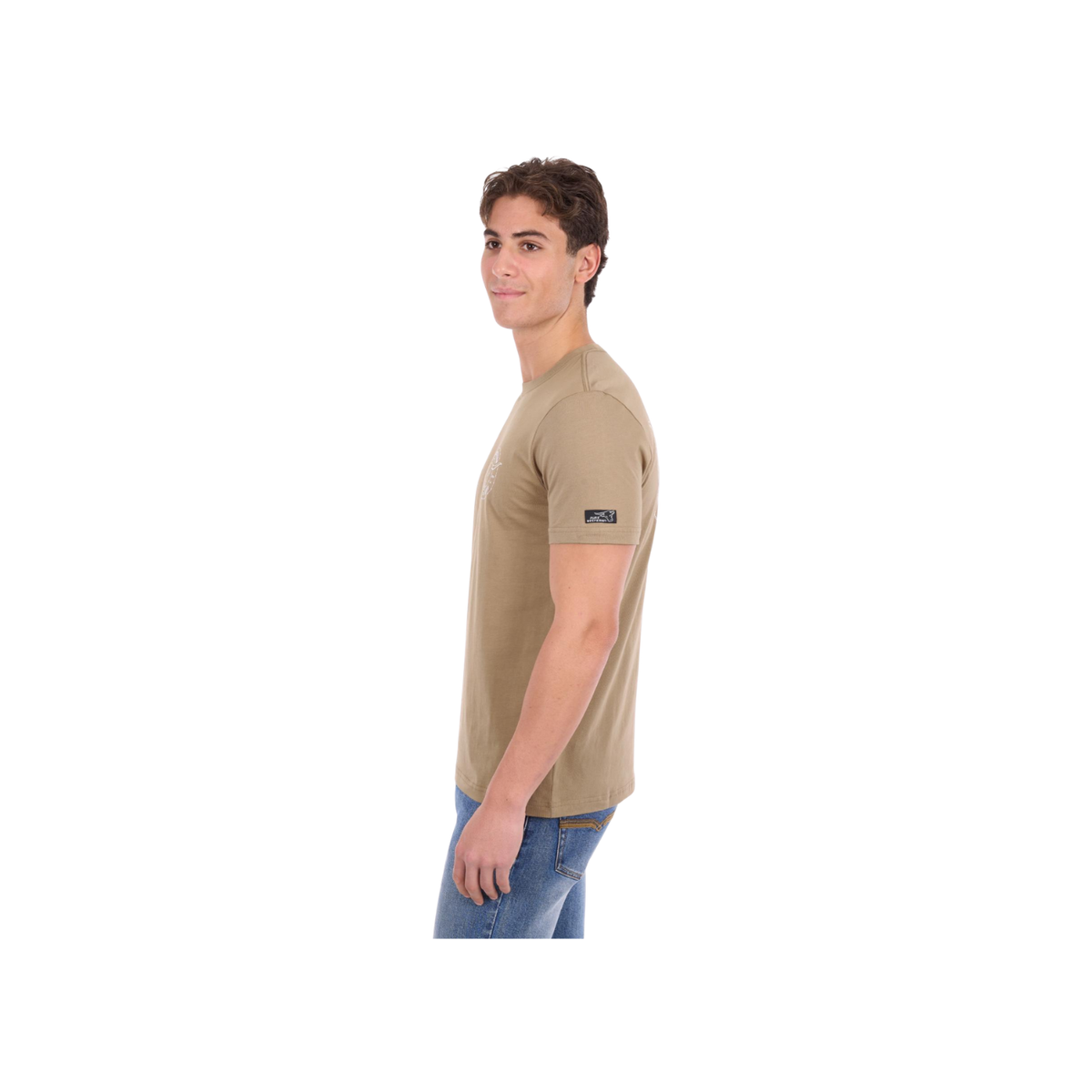 Tee Shirt Pure Western Walker Short Sleeve S26 Mens Sand [:small]