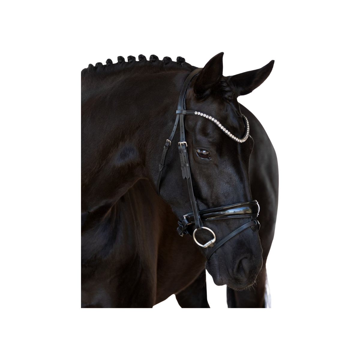 Bridle Flexible Fit Premium Snaffle Dora No Reins Black [:pony]