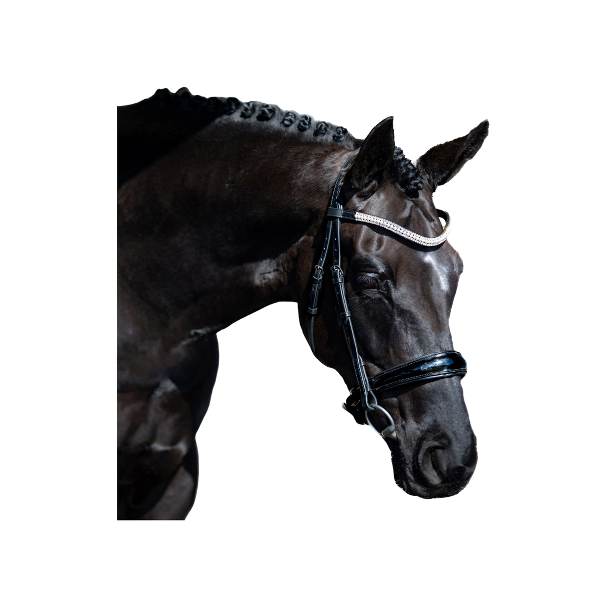 Bridle Flexible Fit Premium Snaffle Prestige No Reins Black [:pony]