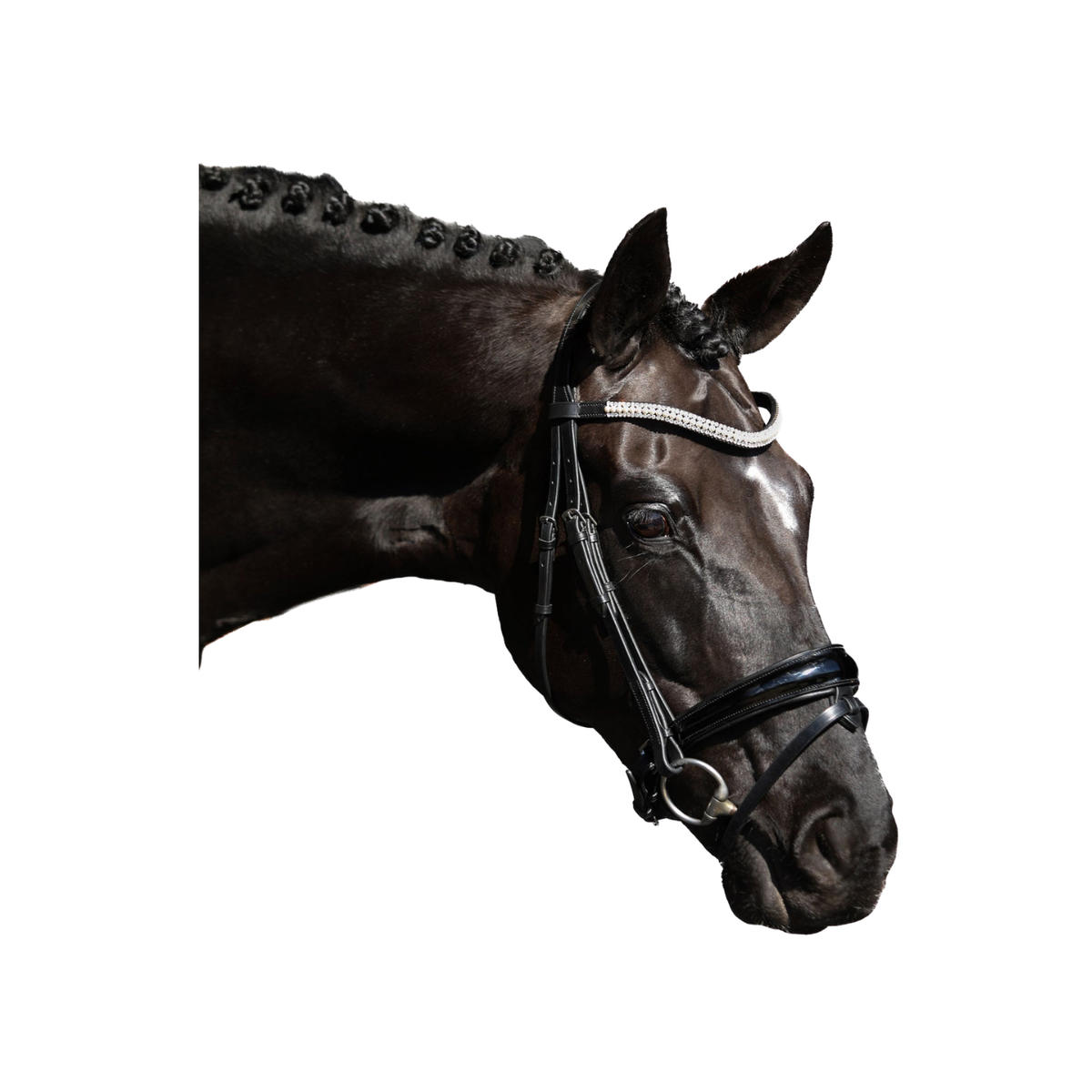 Bridle Flexible Fit Premium Snaffle Prestige No Reins Black [:pony]