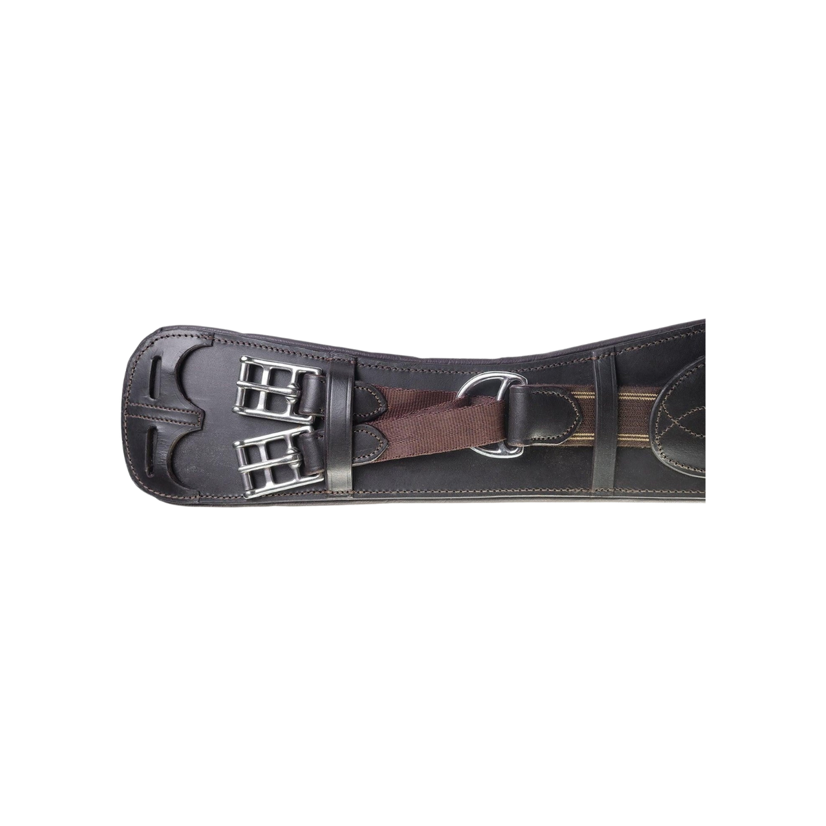 Girth Flexible Fit Anatomical Dressage With Equaliser System Black [:50cm]