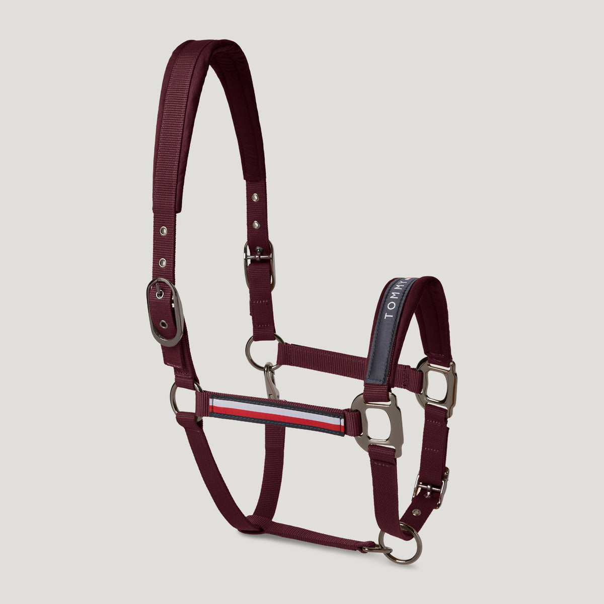 Headstall Tommy Hilfiger Yale With Lead Burgundy [:cob]