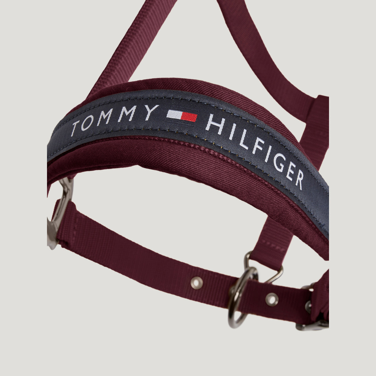 Headstall Tommy Hilfiger Yale With Lead Burgundy [:cob]