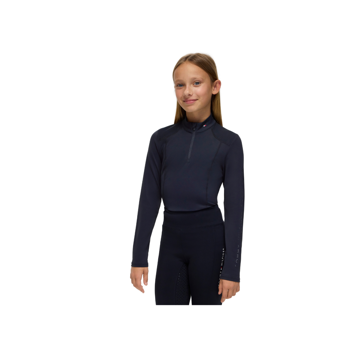 Baselayer Tommy Hilfiger Echo Young Rider 1/4 Zip Desert Sky [:10]