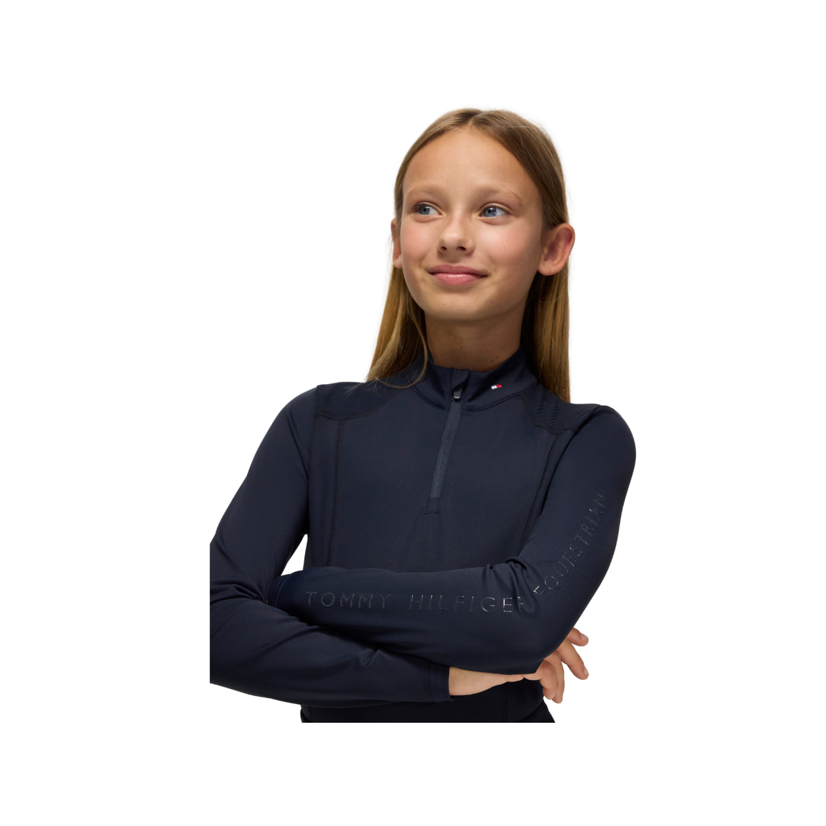 Baselayer Tommy Hilfiger Echo Young Rider 1/4 Zip Desert Sky [:10]