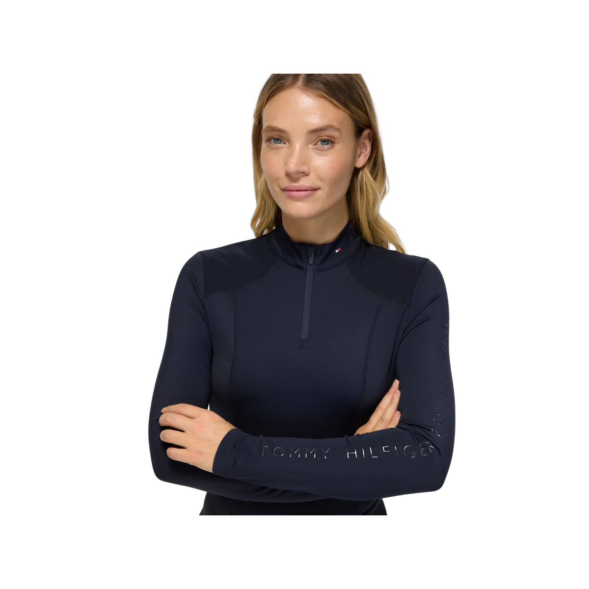 Baselayer Tommy Hilfiger Echo 1/4 Zip Desert Sky [:small]
